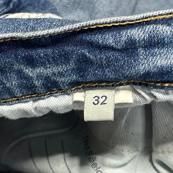 Oliver Logan Distressed Denim Jeans Raw Hem Size 32x28 - Picture 5 of 8